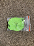 A pair of fluorescent green shoelaces
