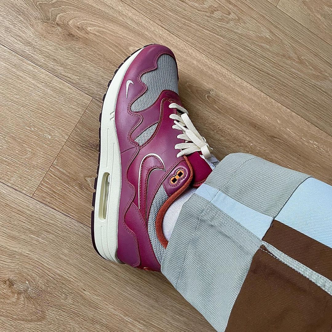 Nike x Patta Air Max 1 'Rush Maroon'